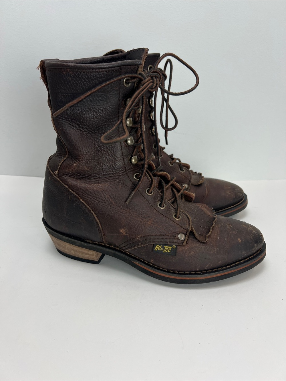 Adtec Packer Boots Womens 8 Water Resistant Oil Tanned Leather Work Heavy Duty